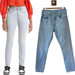 Levi’s Women’s 100% Cotton‎ 501 S Light Wash Skinny Jeans